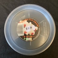 Clear Plastic Saucer - 9-12cm