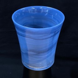 Orchid Pot - Glass (Blue)