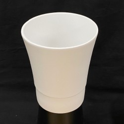 Orchid Pot - Tapered White